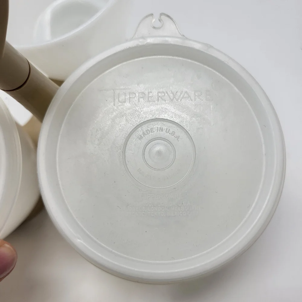 Vintage Tupperware Condiment Caddy Almond - Picture 3 of 6